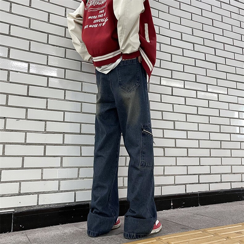 2024春秋美式高街工装牛仔裤日系复古休闲bf宽松长裤男K7458-P48,男装牛仔裤,星座512-3