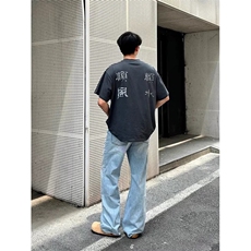 网图有货美式灰色短袖宽松纯棉顺风顺水T恤男A334-P25，男装T恤，星座1505