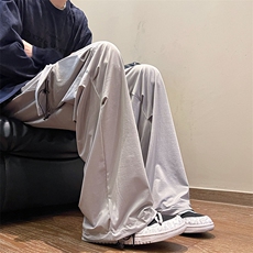 8XL-M特大码冰丝裤男美式工装裤高腰垂感宽松防晒阔腿裤K962P45，男装防晒衣，电商D206-1