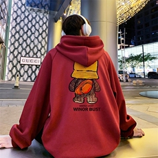 已注册港风重磅华棉得物抖音直播高品质宽松休闲连帽卫衣W5026P40，男装卫衣，电商C408(原B339-1)