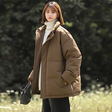 多色港风冬季立领纯色加厚上衣外套棉衣男MY99999P65，男装棉衣，星座1204-3