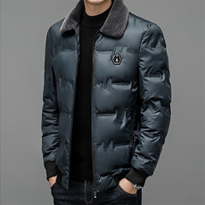 冬季新款中年男士商务休闲棉衣爸爸装厚款保暖翻领棉服外套男装，男装棉衣，电商B212（原钱塘6029）