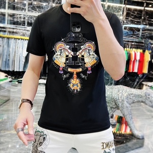 新款时尚高端精品欧货夏季男T恤短袖潮流抖音A227B-A-716-P48
