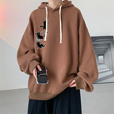连帽卫衣男大码胖子帽衫大号运动服WY2461-P35，男装卫衣，电商A040