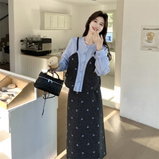 新品刺绣两件套2C117-1834P185K298，女装套装/套裙，2C117