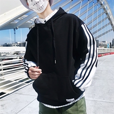 春季新款港风小清新外景模无头风宽松休闲连帽卫衣男WY214-P55，男装卫衣，电商A021A