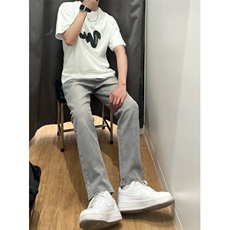 烟灰色牛仔裤秋冬款男生穿搭高级感长裤子K33-P45，男装牛仔裤，星座1007（原301D）