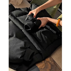 直播现货原版高品质冬季美式帆布皮棉服立体纹理加厚棉衣外套图片