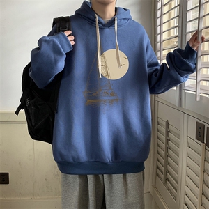 连帽卫衣男大码胖子帽衫大号运动服WY2409-P35图片