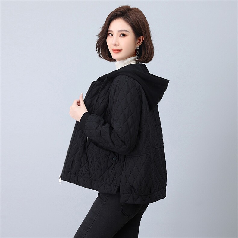 时尚女装冬季新款刺绣加厚棉服外套显瘦保暖短款夹克,女装短外套,鑫鑫格