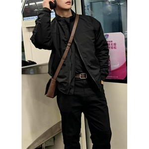 青少年立领拉链标准潮常飞行教练夹克棉服男冬季外套 JY6629图片