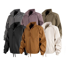 新款中性风户外夹克男立领纯色上衣冲锋衣外套DSA157B-JK7822-P60，男装夹克，电商A157B