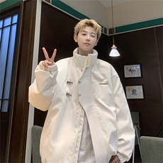 潮流金属飞机扣美式高街三防棉衣宽松棉服，男装棉衣，星座307A