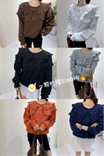 木耳边卫衣，女装卫衣/绒衫，一颗柠檬