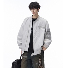 秋季夹克男宽松飞行服外套棒球服D329-QM203-P90-控138，男装夹克，电商D329