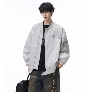 秋季夹克男宽松飞行服外套棒球服D329-QM203-P90-控138图片