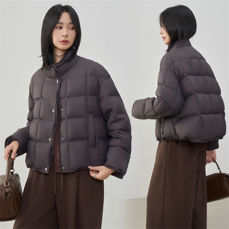 现货2025年冬季新款羽绒服90白鸭绒休闲风女,女装羽绒服,阳光伊恋