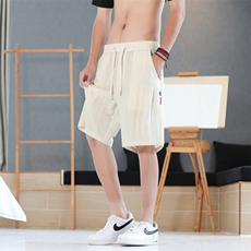 【现货】2025年夏季天丝亚麻休闲短裤男夏季薄款宽松五分6015-P40，男装牛仔裤，星座1006