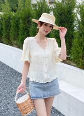 时尚韩版小开衫，短袖雪纺淑女气质高雅减龄，其它，时尚靓姿