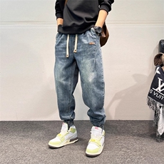 新款牛仔裤男士男装宽松直筒潮牌春秋休闲四季常规裤子男NZ655，男装牛仔裤，星座208-5