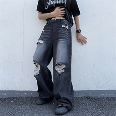 青春流行ins男直筒水洗牛仔裤NK014P48，男装牛仔裤，星座1116-2