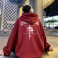 已注册得物抖音直播高品质港风男宽松连帽卫衣外套W5070P45控68，男装卫衣，电商C408(原B339-1)