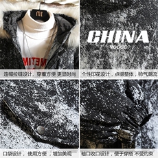 MC49001-P135日系潮棉衣男大码派克服男工装棉服外套棉袄砖墙，男装棉衣，电商A040A