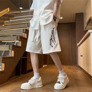 量大优 供视频 冰丝风刺绣短裤 DK18 m-5XL 特P25图片