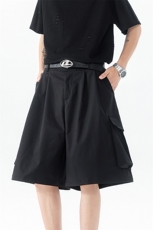 8XL-M工装西装短裤男夏季宽松大码日系痞帅高级五分裤DK26002P48，男装休闲裤，电商B312