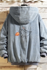 NM53040-P140牛仔外套男大码加厚加绒衣男羊羔毛服男，男装棉衣，电商A040A