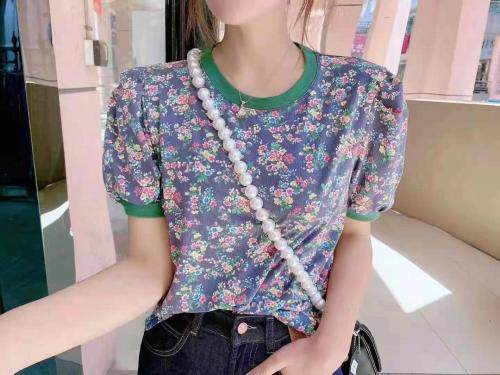 夏季新款碎花短袖，女装，DD+(4F)