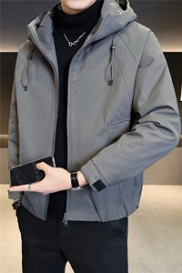 二棉B353 8823 P155 2025灰冬季新款保暖夹克棉衣冲锋衣加厚外套图片