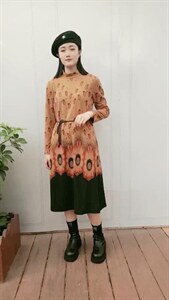 新款羊绒连衣裙,女装连衣裙,起奢