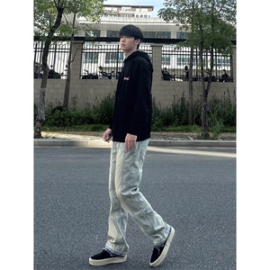 B221 美式ins高街暗黑小众毛边修身小脚牛仔裤 LK23020-P60 控78图片
