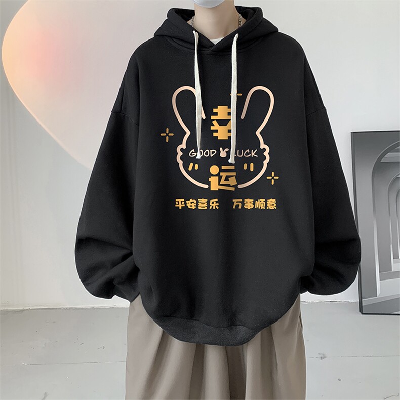 连帽卫衣男大码运动服帽衫外套WY2297-P35 加绒款-P40图片