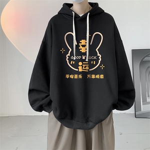 连帽卫衣男大码运动服帽衫外套WY2297-P35 加绒款-P40图片