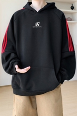 华棉春秋内景帅气青年大码宽松连帽卫衣男休闲WY00677/P45加绒P50，男装卫衣，电商B316