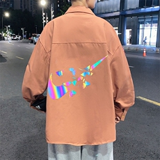 春季长袖衬衫男宽松港风衬衣男外套男CSCS270-P40，男装衬衫，电商B371