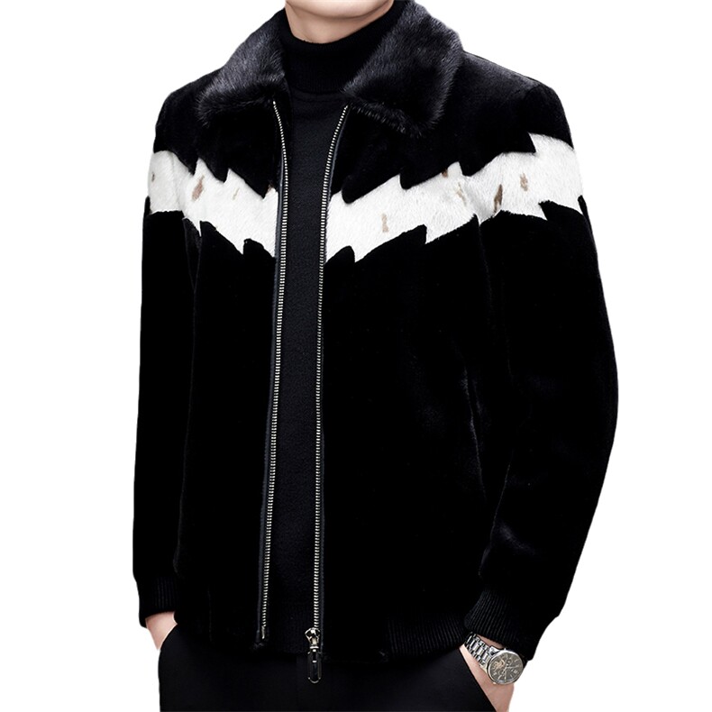 21秋冬男款纯色翻领休闲金貂绒保暖夹克外套棉服SNNJDR11825-P440,男装夹克,电商B212（原钱塘6029）