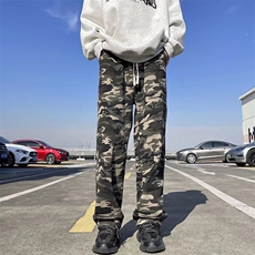 棉迷彩男新款青少年时尚休闲裤QK91P40，男装休闲裤，星座1116-2