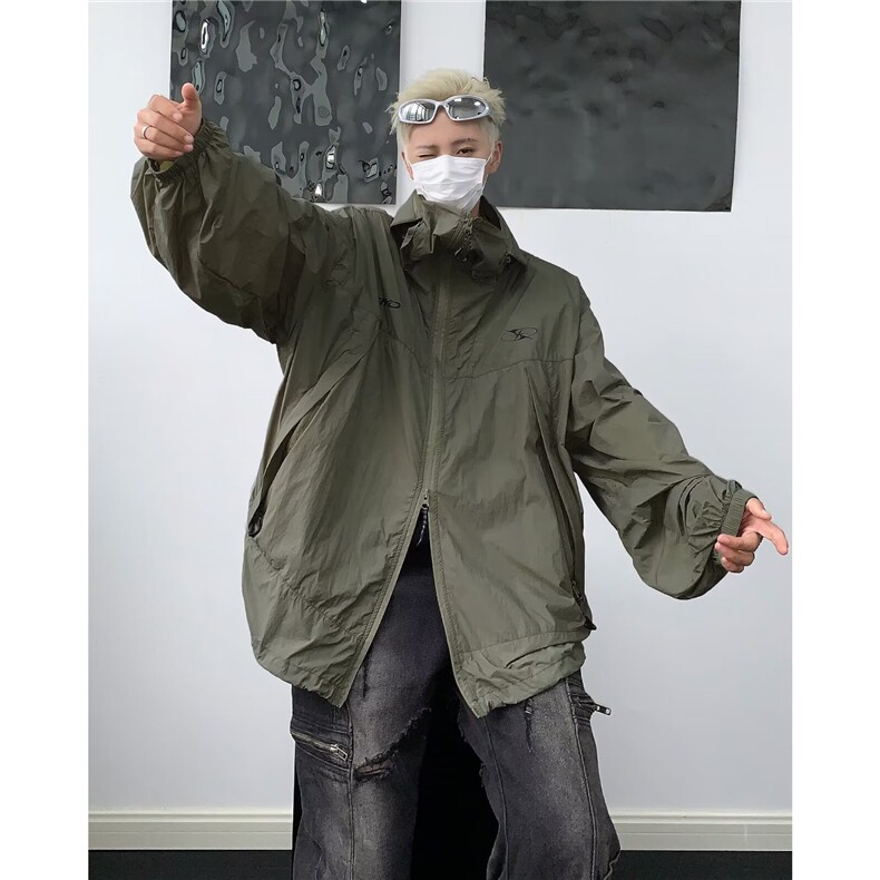 户外防晒衣男女夏季轻薄冰丝皮肤衣宽松防紫外线外套JK8310，男装防晒衣，星座1116A-1（原606A）