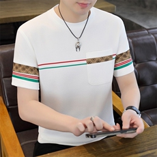 夏季新款男士短袖圆领时尚休闲青年修身短袖T恤上衣L1316-P27，男装T恤，星座310B-3
