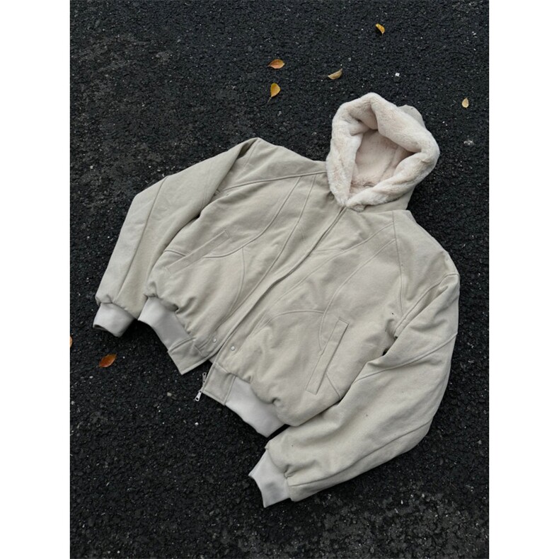 706-1-MY8673-P108特P冬季潮牌座山雕连帽加绒外套保暖棉衣潮,男装棉衣,星座706-1