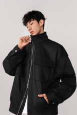 1立领多口袋工装大码M-5XL夹克男：聚酯纤维JK77987P85控138，男装夹克，星座226-2