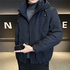 9811-P215-M-3XL标50绒店主风冬季连帽冲锋衣休闲保暖羽绒服男，男装夹克，电商B255