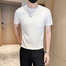 店主风秋冬男士针织衫新款圆领套头短袖毛衣301A-1/M13/P55控75，男装T恤，星座301A-1