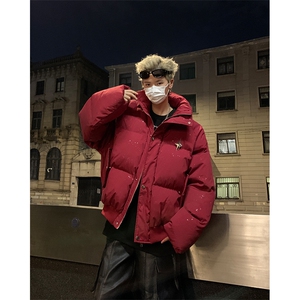 405A 美式高街个性金属设计印花满天星棉服  MY24912-特批85控158图片
