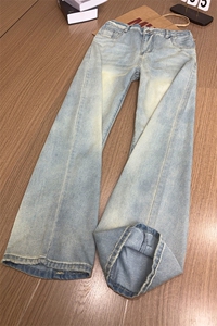B221 美式ins高街宽松直筒莱赛尔冰丝牛仔裤 LK25489-特P40控78图片