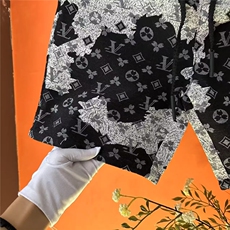 夏季新款男士小香风梭织牛仔短裤青年奥莱一折轻奢欧货暗花五分裤，男装牛仔裤，星座506A