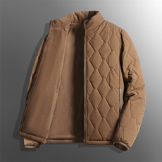 秋冬季双面穿棉衣加厚保暖棒球服上衣立领茄克棉袄外套男，男装棉衣，钱塘6003（原4033）